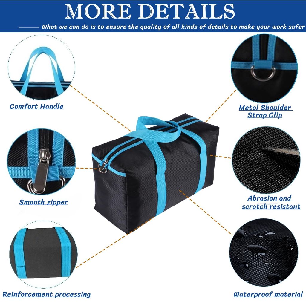 BLIRITEL Wide Mouth Tool Bag (16 Inch)