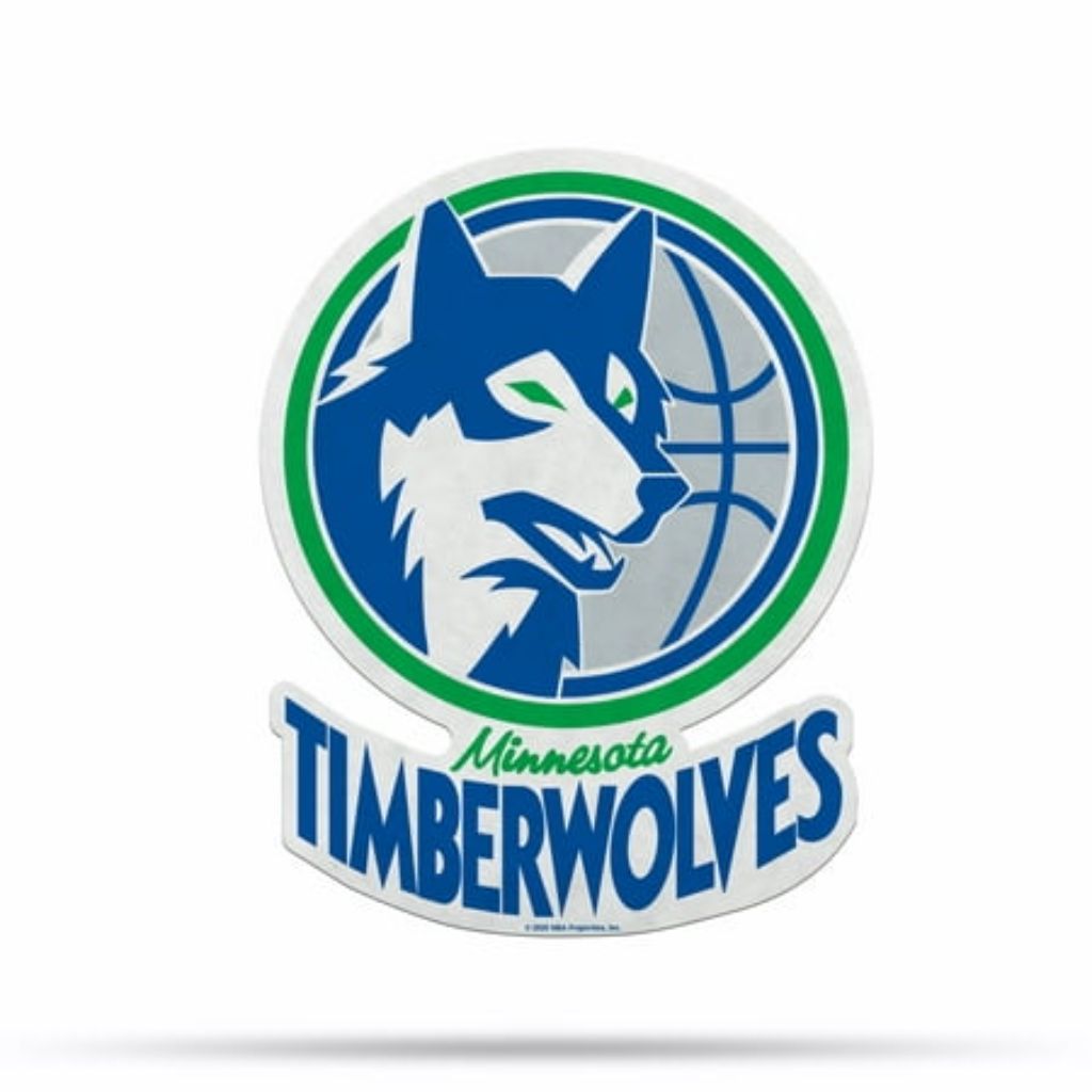 Rico Industries NBA Minnesota Timberwolves NBA Retro Shape Cut Pennant, Team color, Item footprint: 18' x 18'