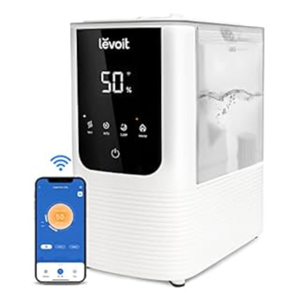 LEVOIT Smart Cool and Warm Mist Humidifier with Aromatherapy 4.5L  LV450S White