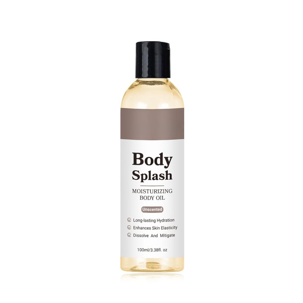 Moisturizing Body Oil – Unscented Hydration Formula with Chamomile, Damask Rose & Vetiver Grass – Nourishing Skin Care for Lasting Moisture & Soft, Smooth Skin – 100ml / 3.38 fl oz