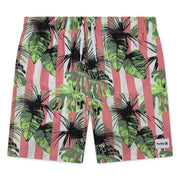 Hurley Kids Cabana Stripe Pull on Swim Trunk (Little Kid) Boy's Swimwear Sunset Coral : 4 Little Kid, Elastane/Mesh/Polyester