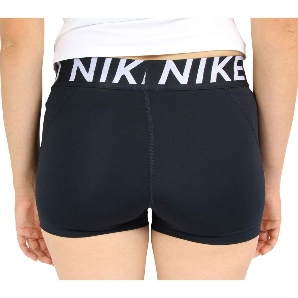 Nike Pro Women's 3" Training Shorts, Black/White - size M