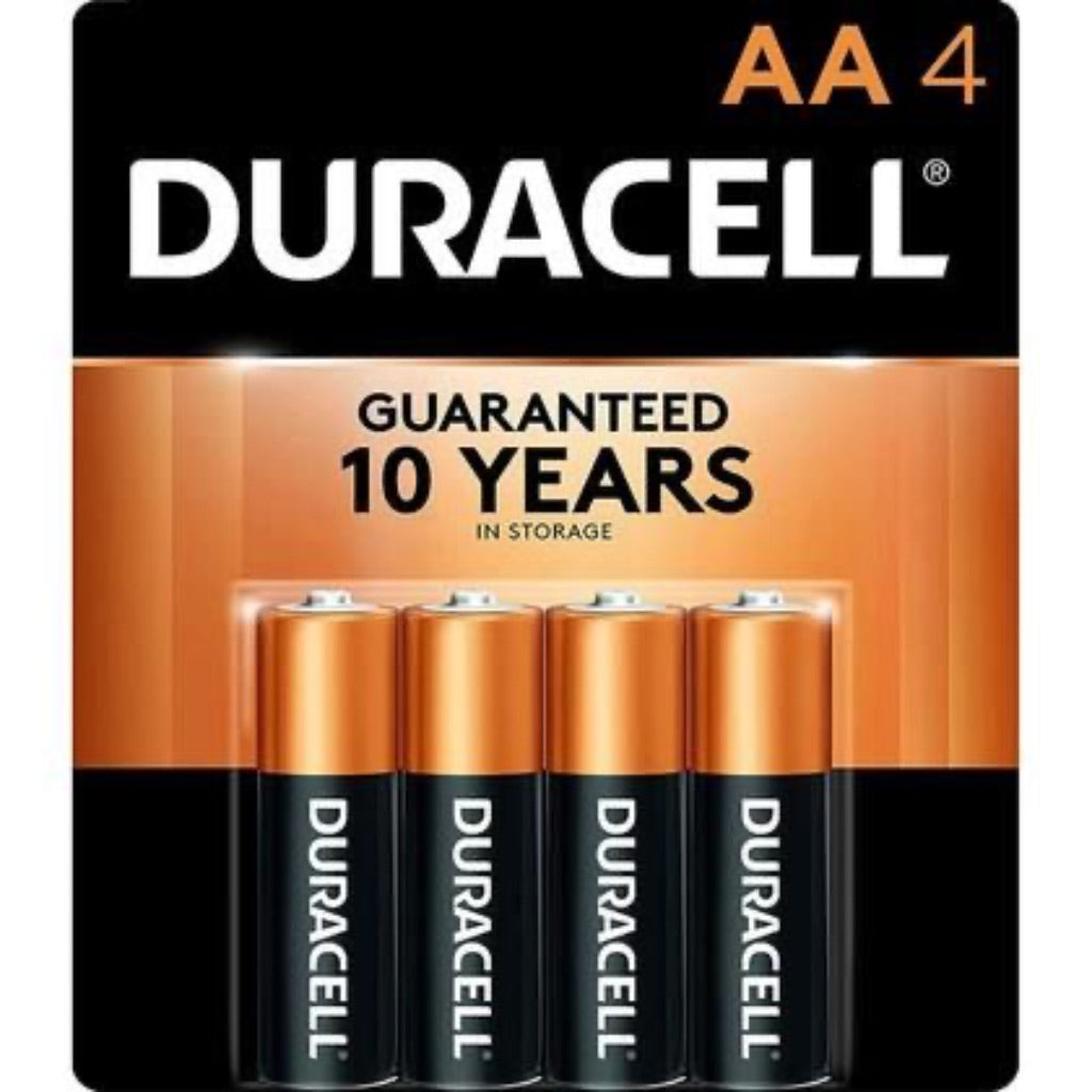 Duracell Coppertop 1.5V Alkaline Battery - AA - 4 Pack