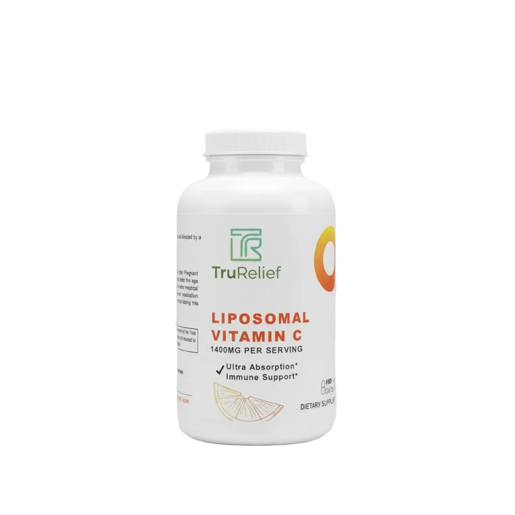 TruRelief Liposomal Vitamin C  1400mg for Immune Support - 180 Caps
