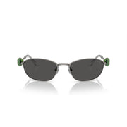 Swarovski SK7010 Sunglasses, Gunmetal/Dark Gray, 59 mm