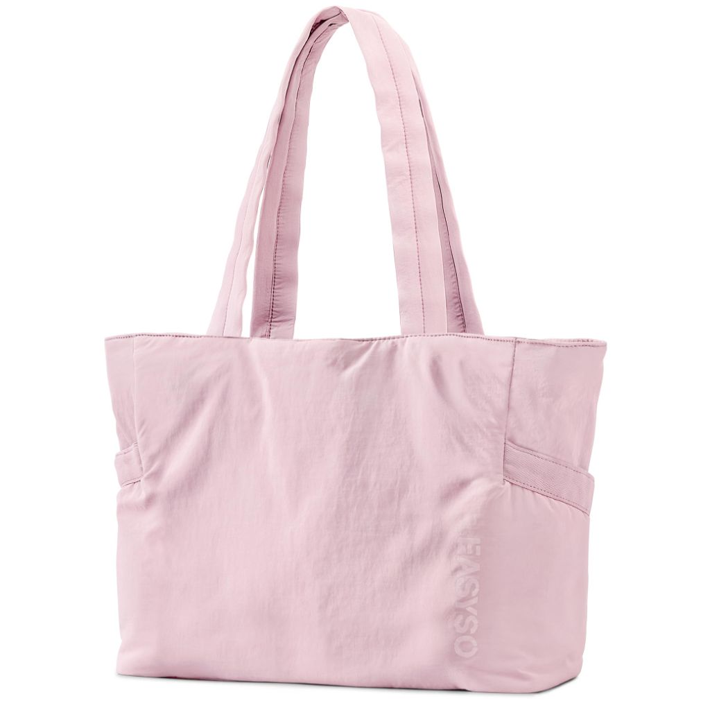 EASYSO Tote Bag for Women, Puffer Travel Tote Bags with Zipper, Pink