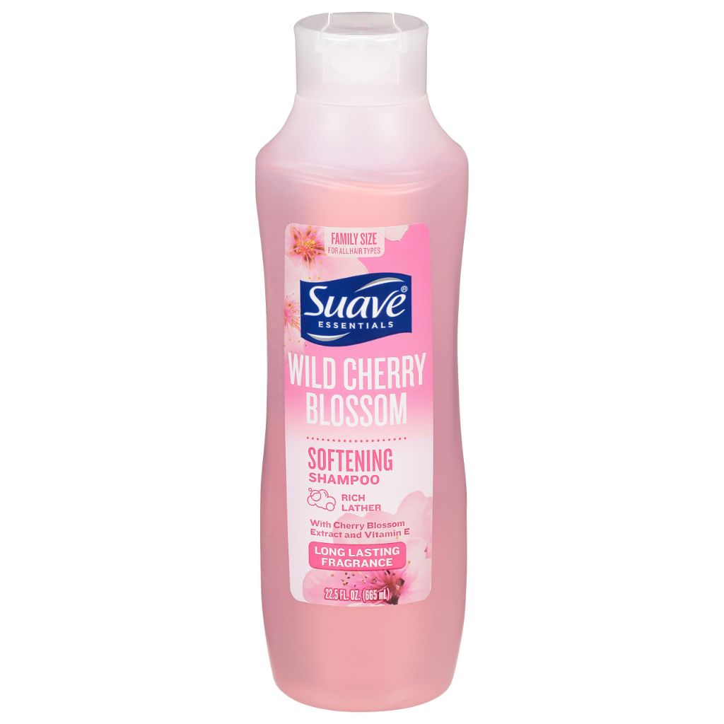 Suave Essentials Shampoo and Conditioner Set, Wild Cherry Blossom, 22.5 fl oz
