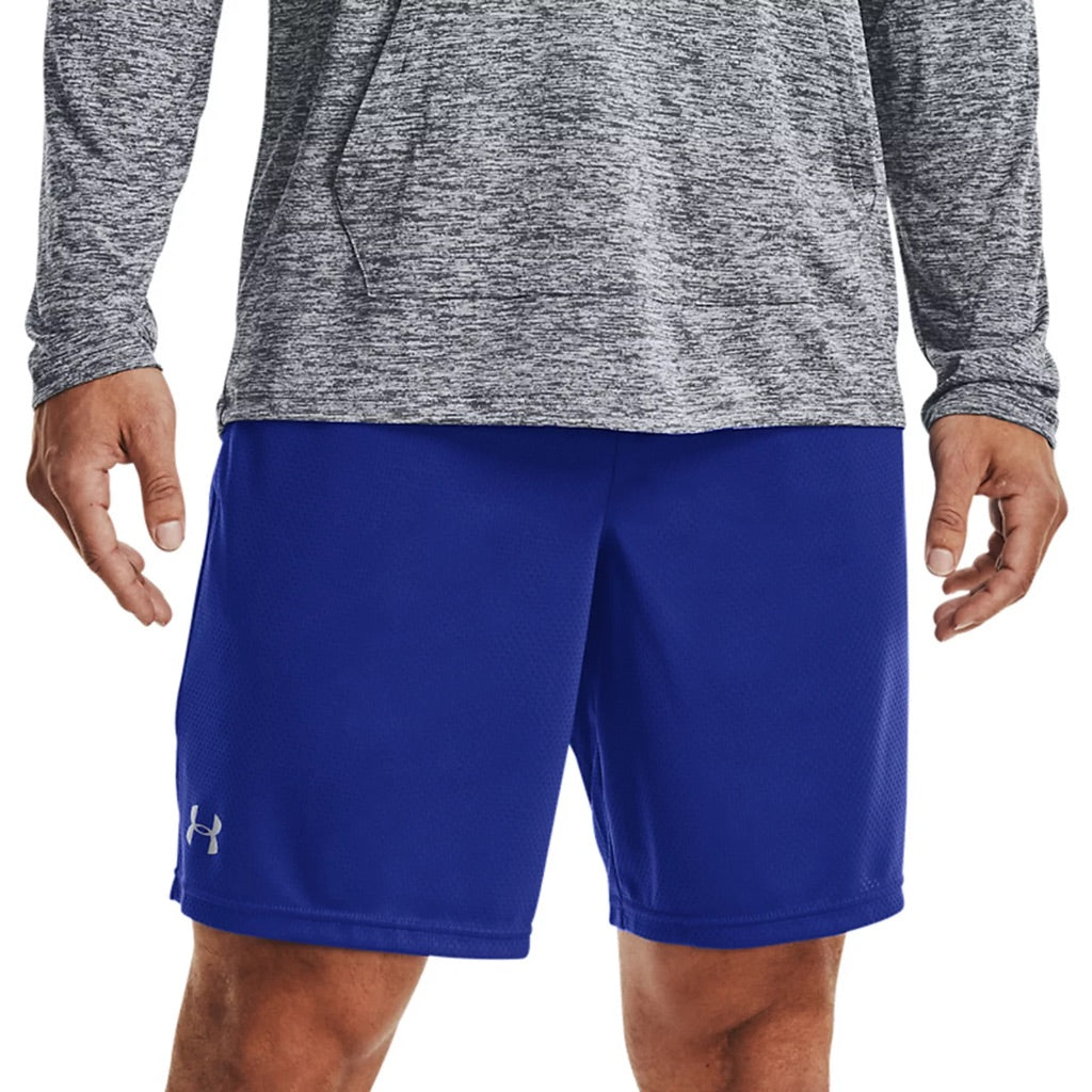Under Armour Men's UA Tech 9" Mesh Shorts - Blue, Size Large