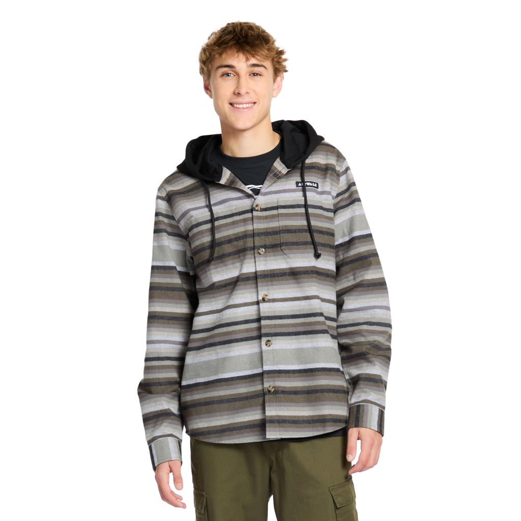 SZ L, Airwalk Men's Hooded Shirt Jacket