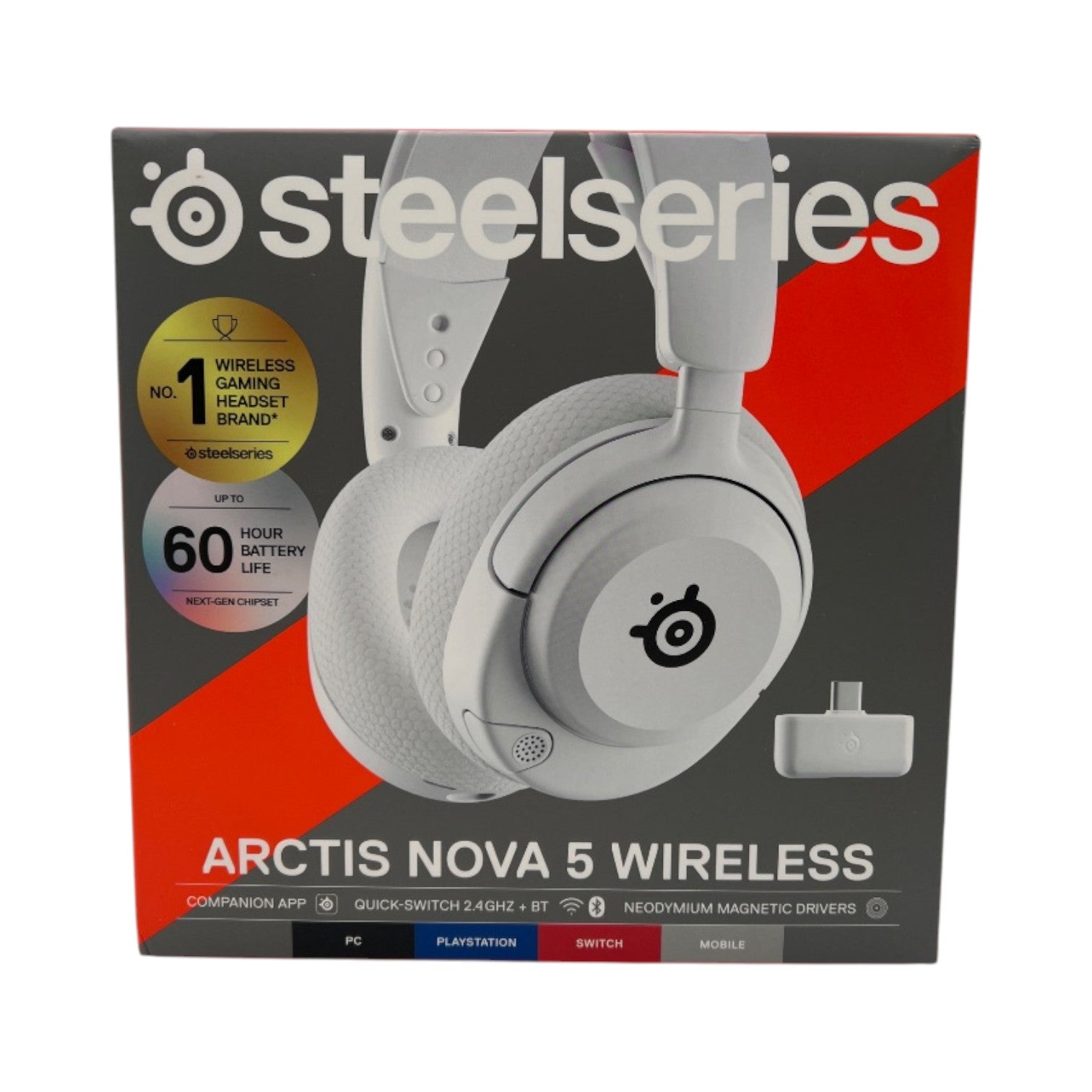 SteelSeries Arctis Nova 5 Wireless Gaming Headset - White