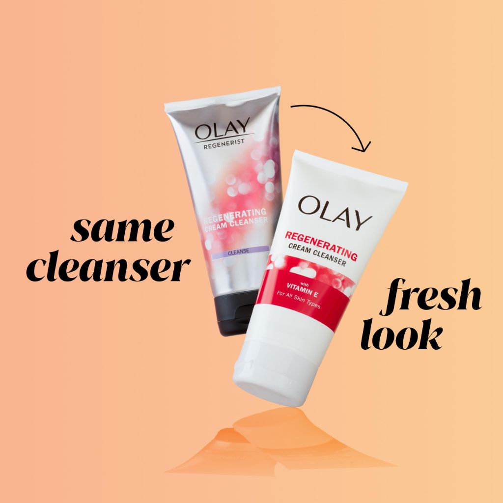 Olay Regenerist Regenerating Cream Cleanser Face Wash, 5 Fl Oz, Pack of 3