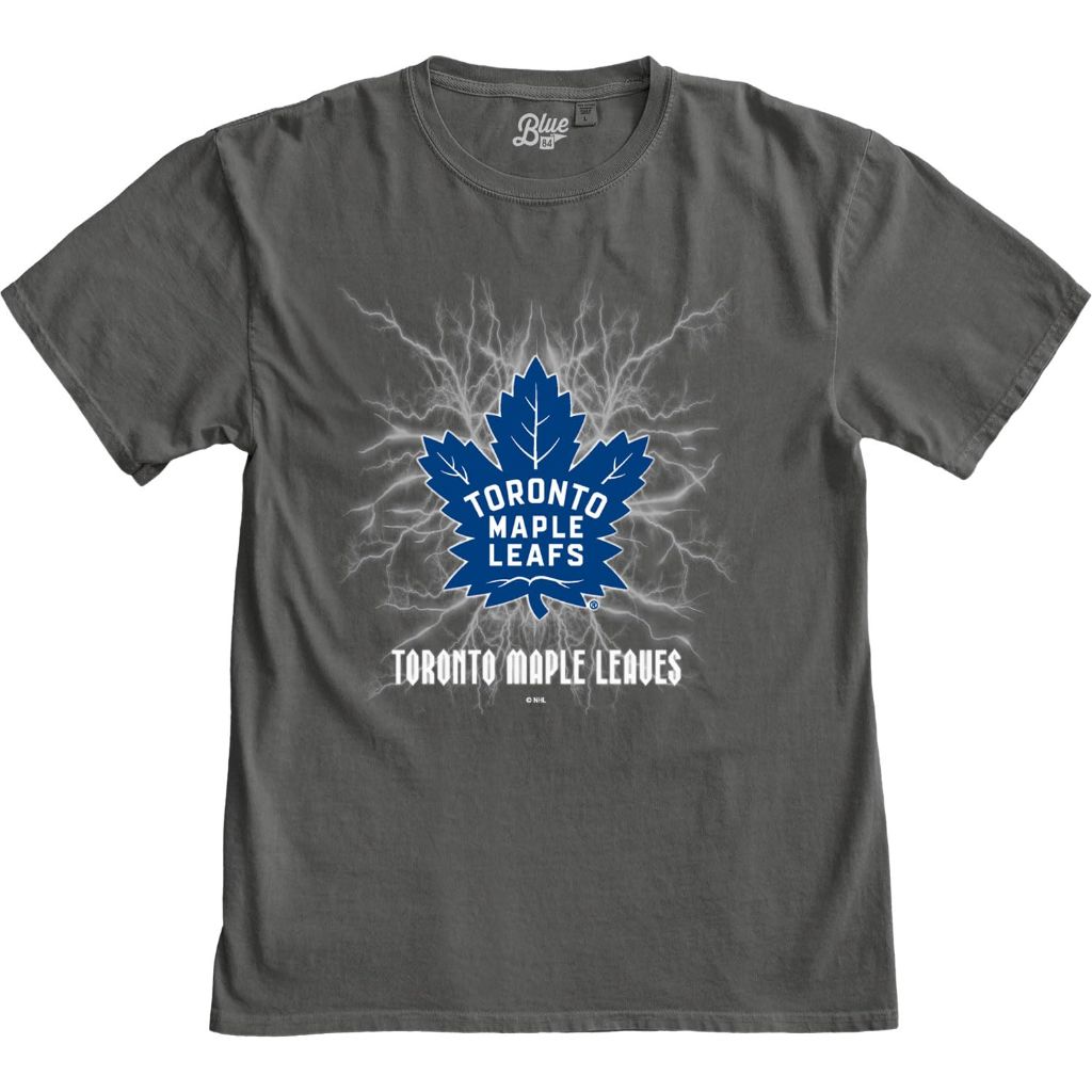 Toronto Maple Leafs NHL Officially Licensed T-Shirt Ringspun Electric Black, Small