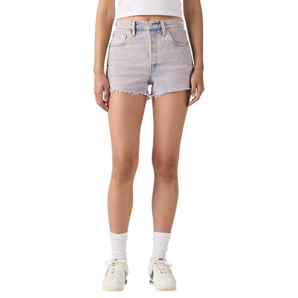 Levi's Women's 501 Original High-Rise Shorts, Rose Water (Shrink-to-fit - Stretch), 25, Standard