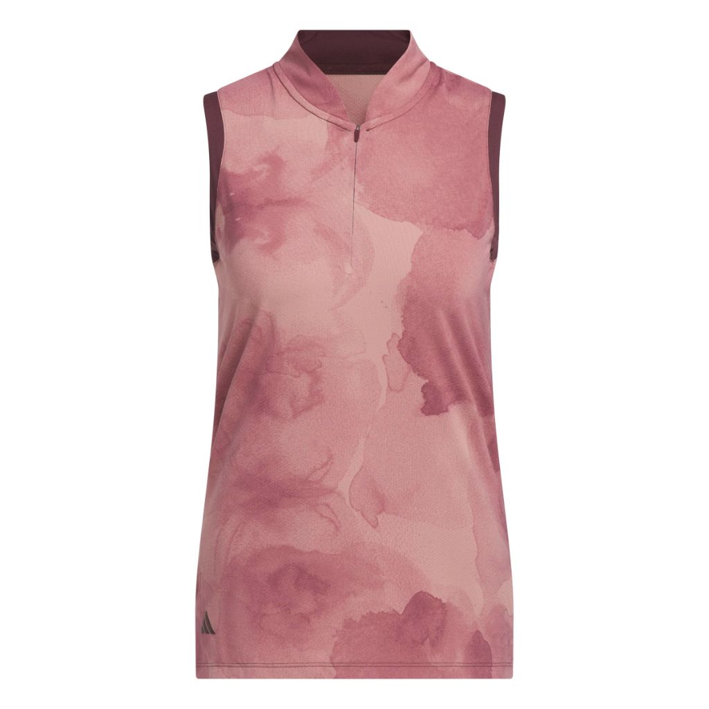 adidas Women's Ultimate365 Tour Polo Shirt - Aurora Ruby, Medium