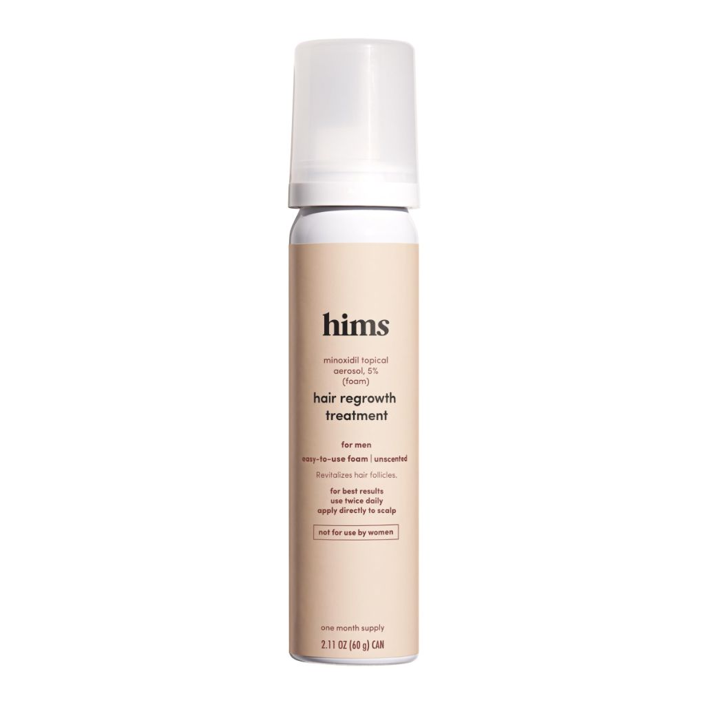 Hims hair regrowth treatment minoxidil 5% topical solution foam | 2.11 oz