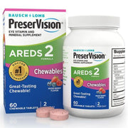 PreserVision AREDS 2 Eye Vitamins and Minerals with Lutein and Zeaxanthin  Mixed Berry Chewables  60 Count