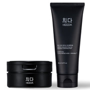 HEEDA All-In-One Double Cleansing Duo, Charcoal Ceramide Cleansing Balm & Hyaluronic Acid Foam Cleanser for Deep Purifying