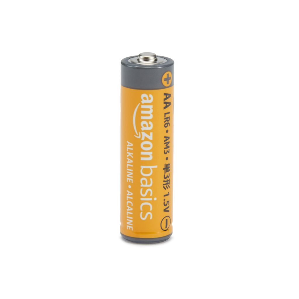 Amazon Basics 12-Pack AA Alkaline Batteries, 1.5 Volt, Long Lasting Power, 10-Year Shelf Life