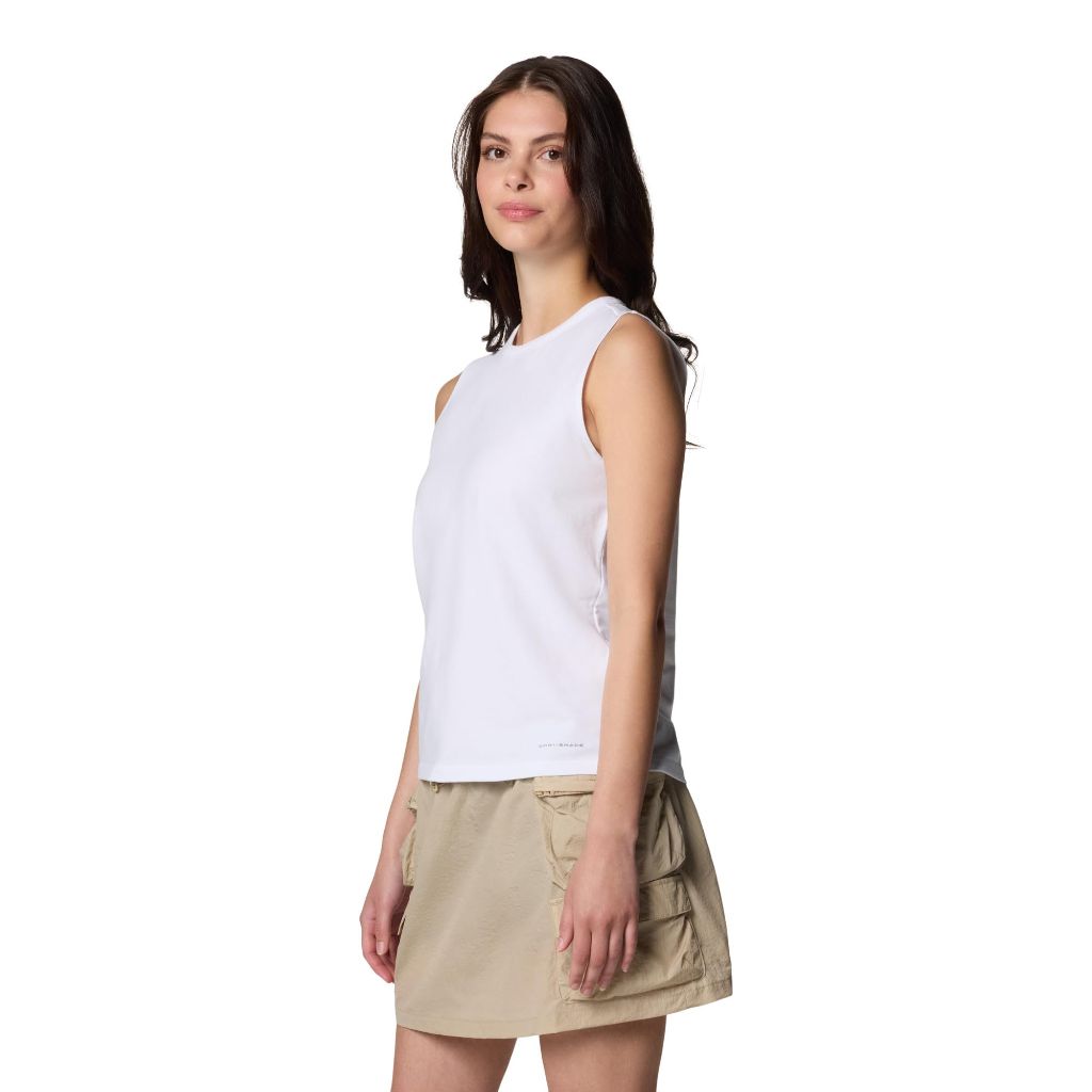 Columbia Women's Sun Trek Tank II, White, Large