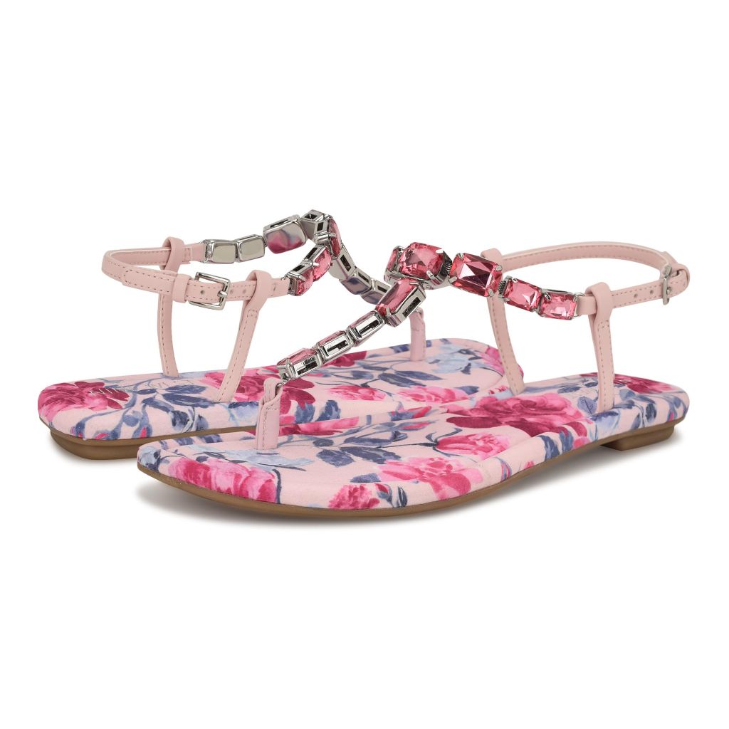 Nine West Women's Dynasti Sandal, Light Pink 680, Size 8