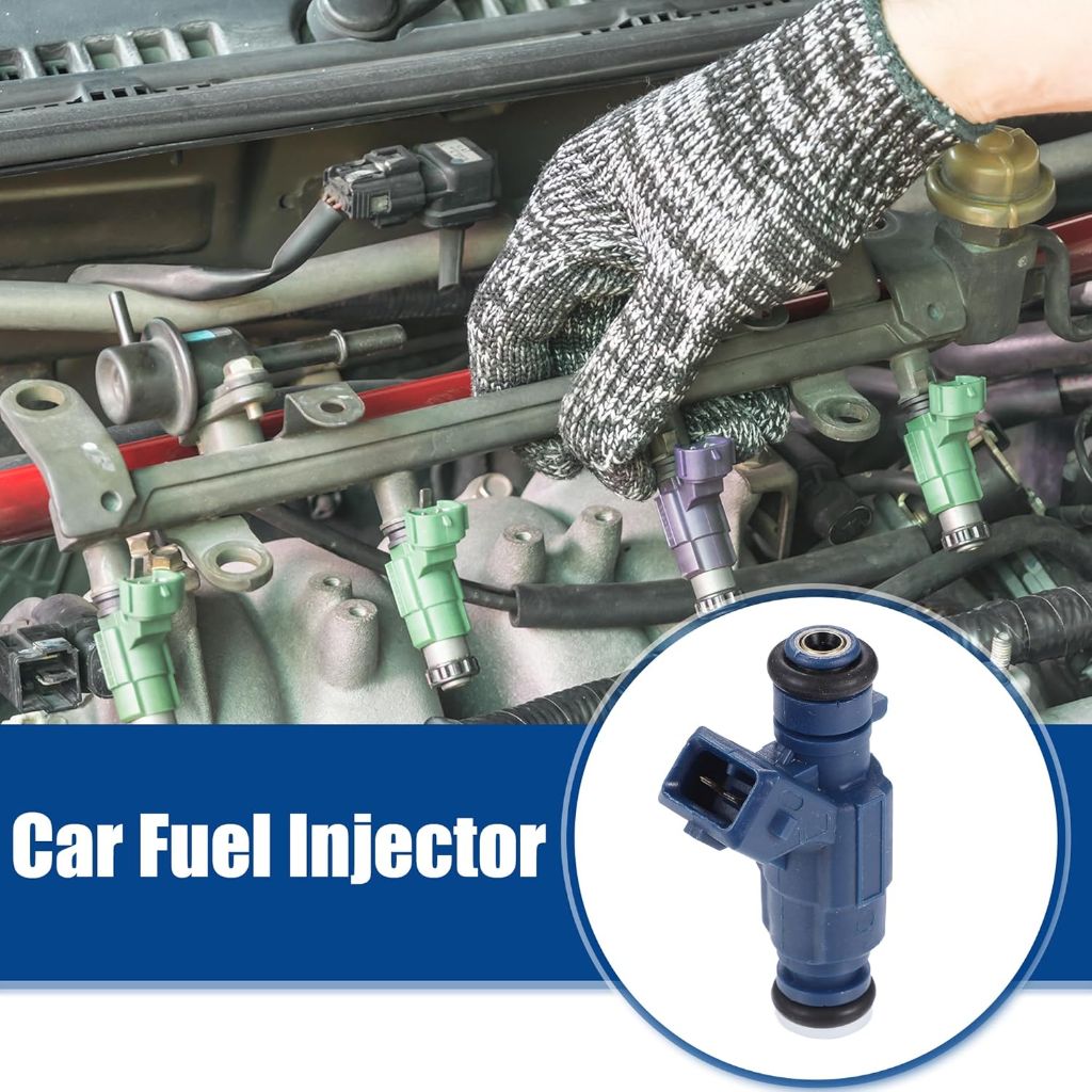 ACROPIX Car Fuel Injector Nozzle Blue for Mercedes-Benz C240 2.6L C320 3.2L 2001-2005 - Pack of 1