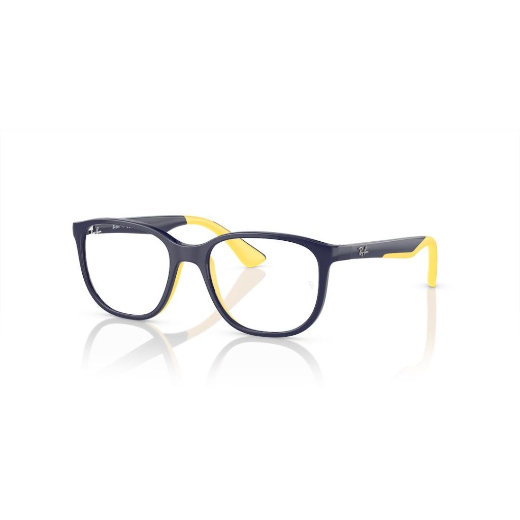 Ray-Ban Kids' RY9078V 3937 Eyewear Frames - Dark Blue on Rubber Yellow, 46/16/135