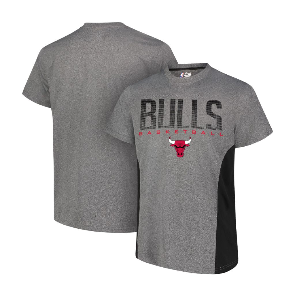 Chicago Bulls Ultra Game NBA Official Men’s T-Shirt, Heather Charcoal - size XXL