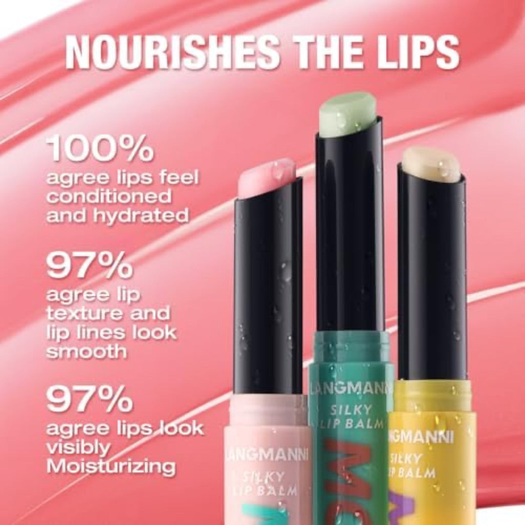 Jolilab Tinted LipBalm Color Change Silky Texture Fruit Flavoured for Lip Long Lasting Taste Waterproof Moisturizing Hydrating Lip Make-up for for Women and Girls（honey+coconut+aloe）