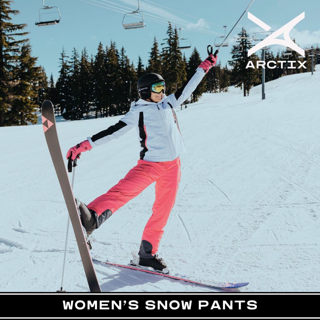 SZ M (8-10) 31" Arctix Women's Insulated Snow Pants, Black