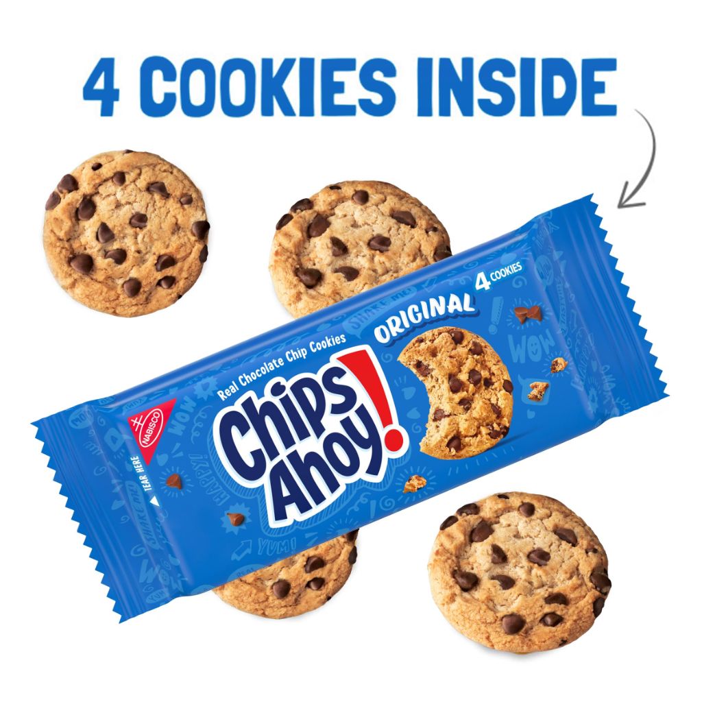 CHIPS AHOY! Original Chocolate Chip Cookies, 10 Snack Pack