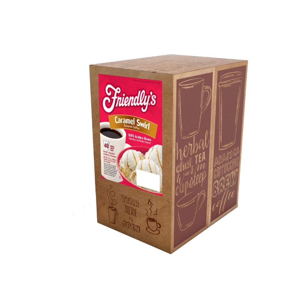 Friendly's Caramel Swirl Keurig K-Cup Coffee Pods, 40 Count