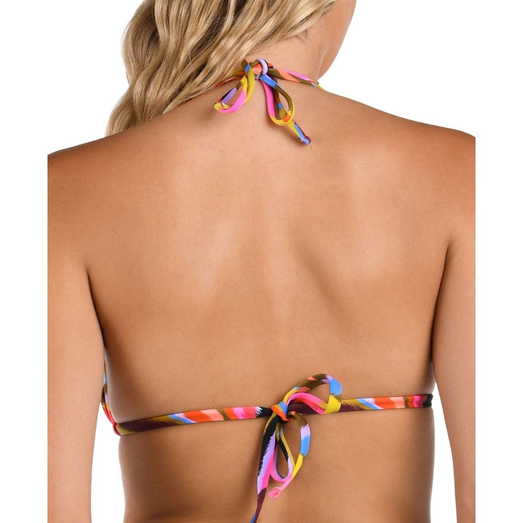 La Blanca Women's Tropic Waves Halter Bikini Top - Multi Size US 2