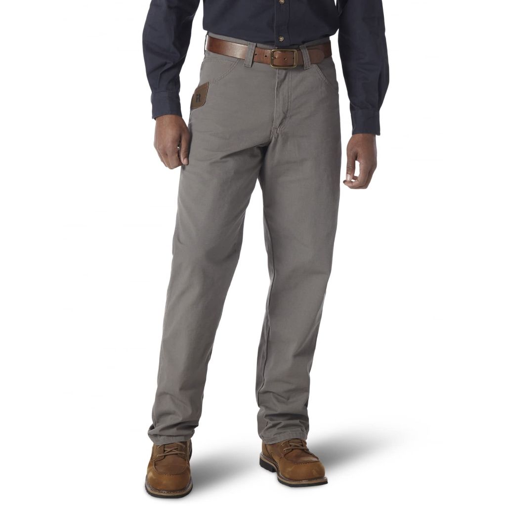 Wrangler Riggs Workwear Mens Ripstop Carpenter Jeans, Slate, 40W x 32L US