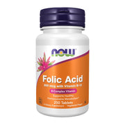 NOW Foods Folic Acid 800 mcg Tabs (Pack of 2)