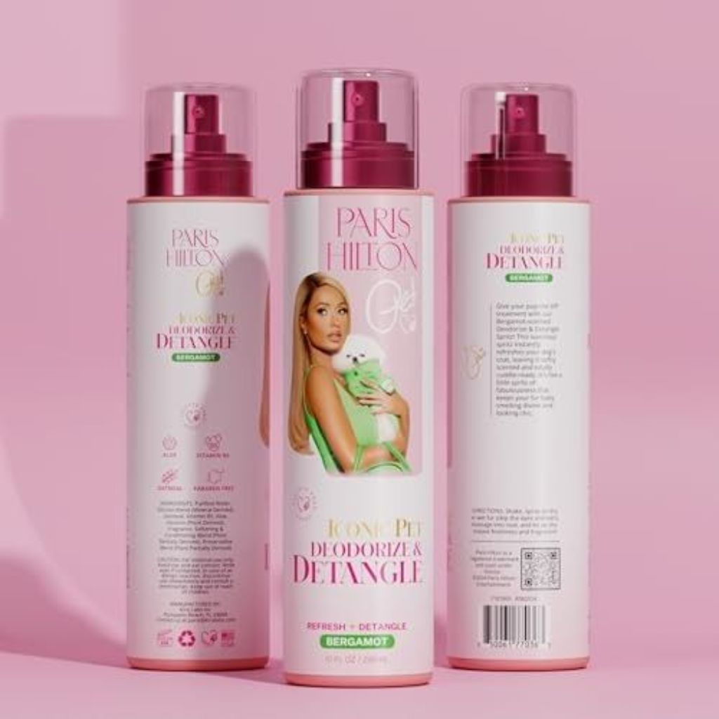 Paris Hilton Pet Iconic Pet Deodorize & Detangle Bergamot 295ml