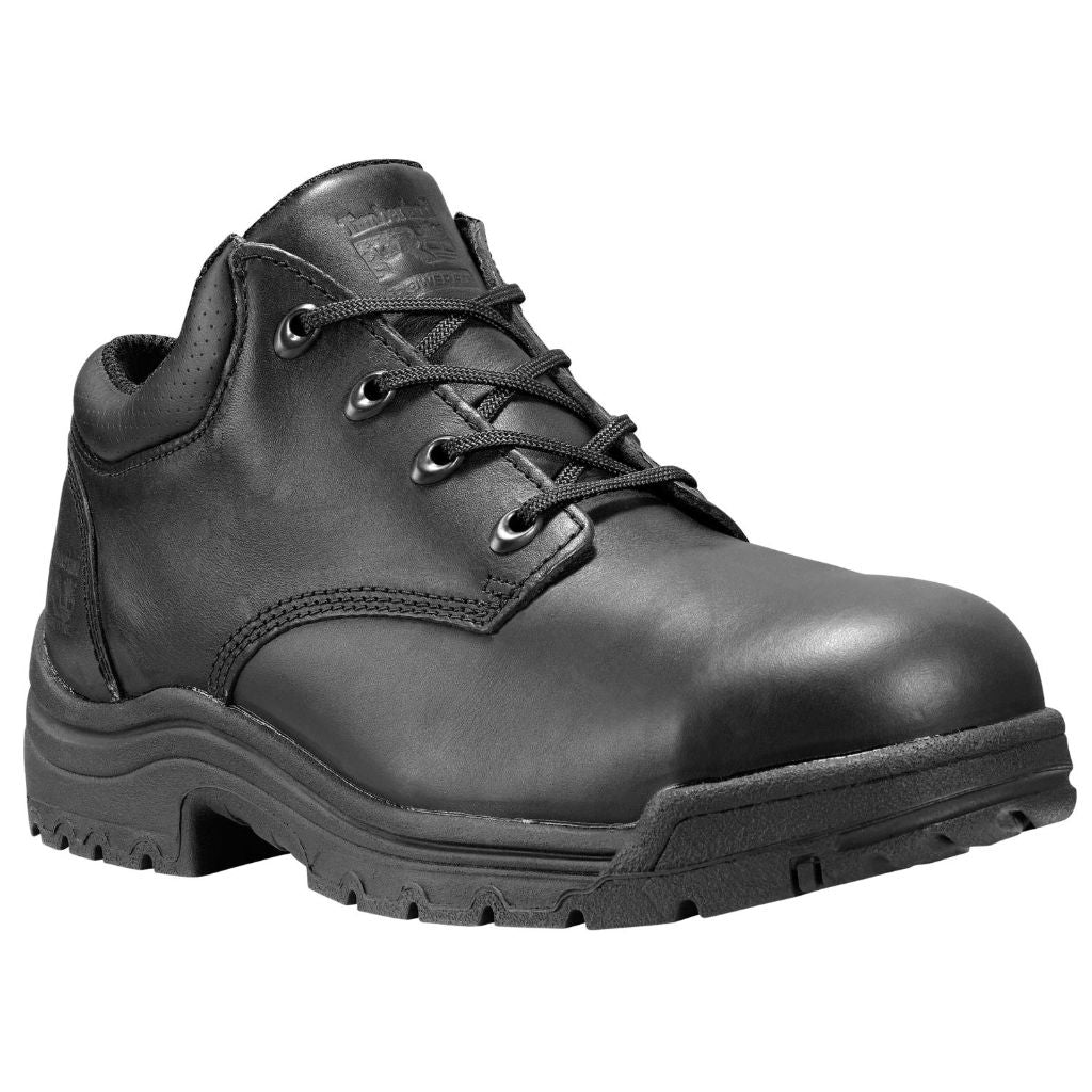 SZ 10EE WD Timberland PRO Titan® Oxford Alloy Safety Toe Low Black Smooth Full-Grain Leather