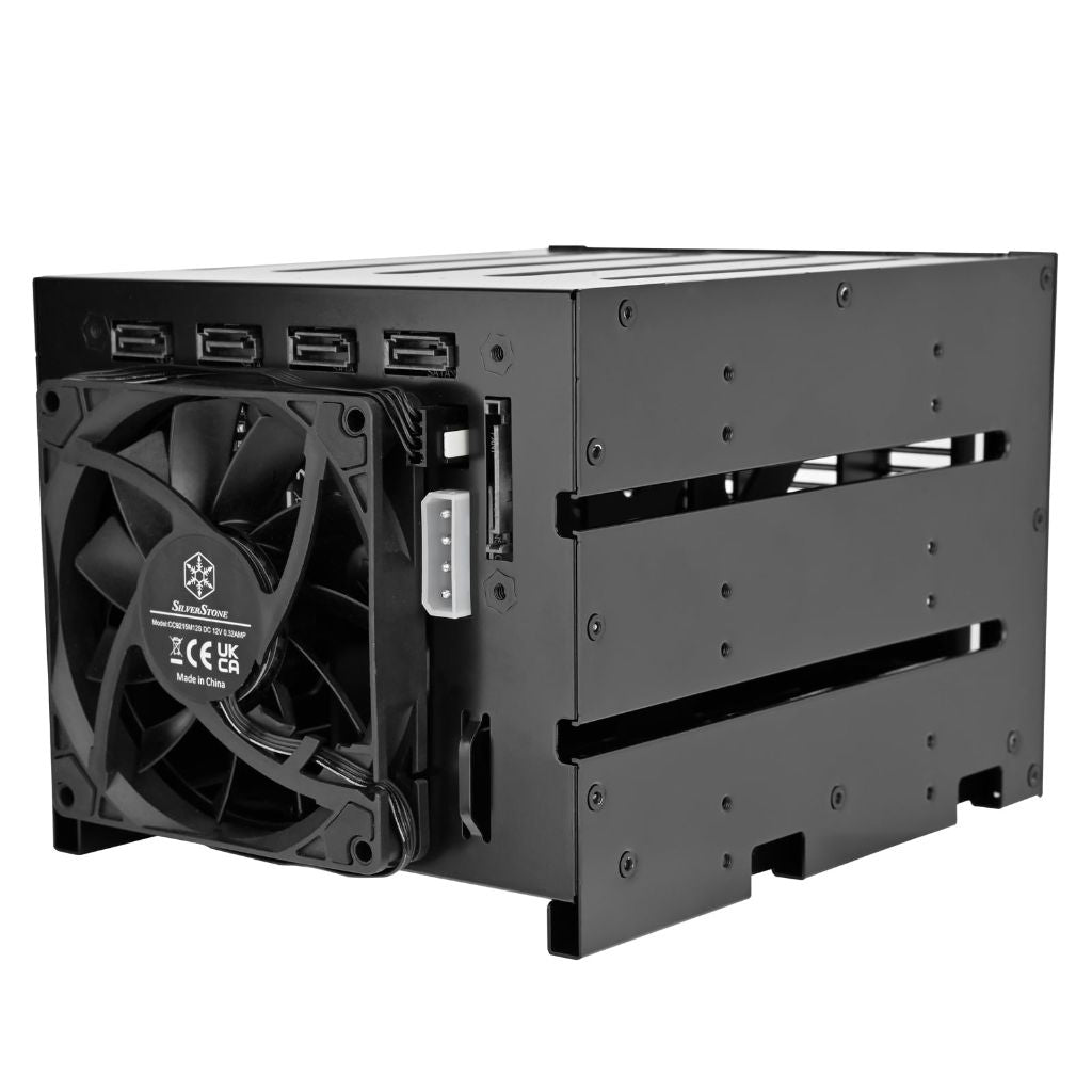 Silverstone FS304-V Three 5.25" Bay to Four 3.5" SAS 12G / SATA 6G Trayless Hot-swap Cage