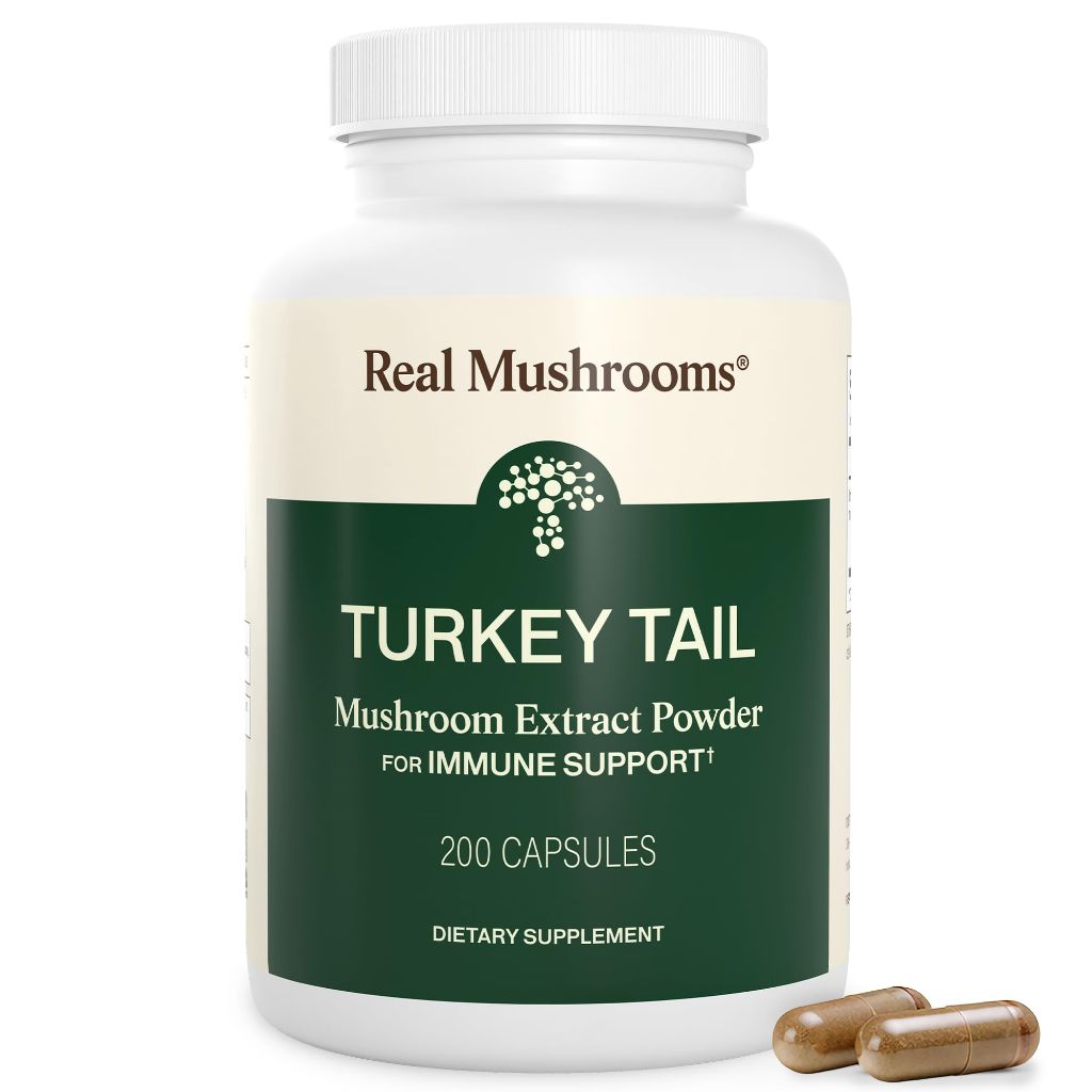 Real Mushrooms Turkey Tail Capsules – 200ct