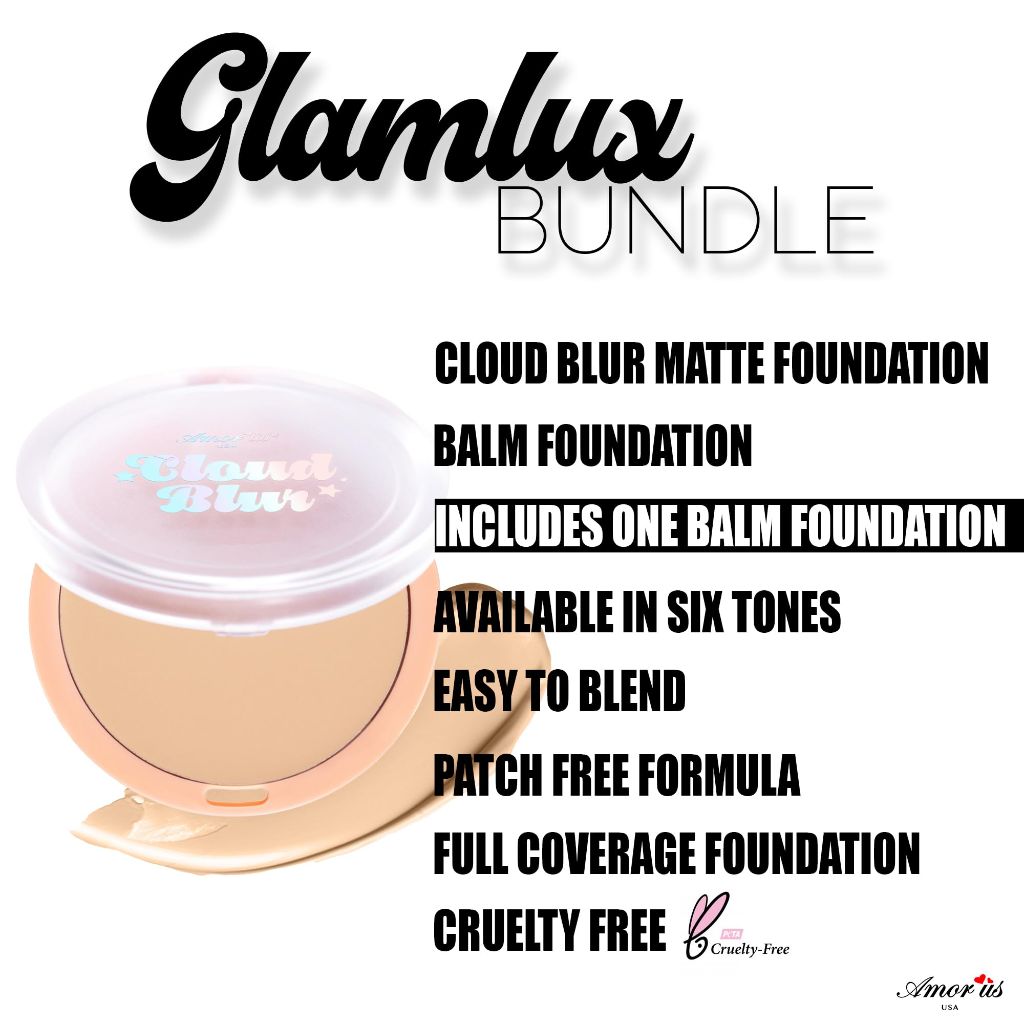 Glam Lux Beauty Bundle Beauty Creations Pink Cloud  (Light Umber)