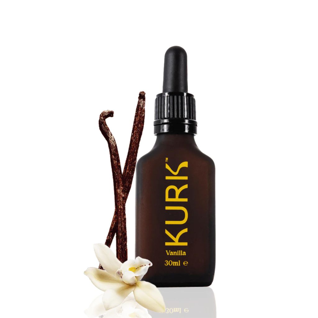 Kurk Essential Liquid Turmeric Curcumin Supplement, Turmeric Drops, (Vanilla) (1 Fl Oz)