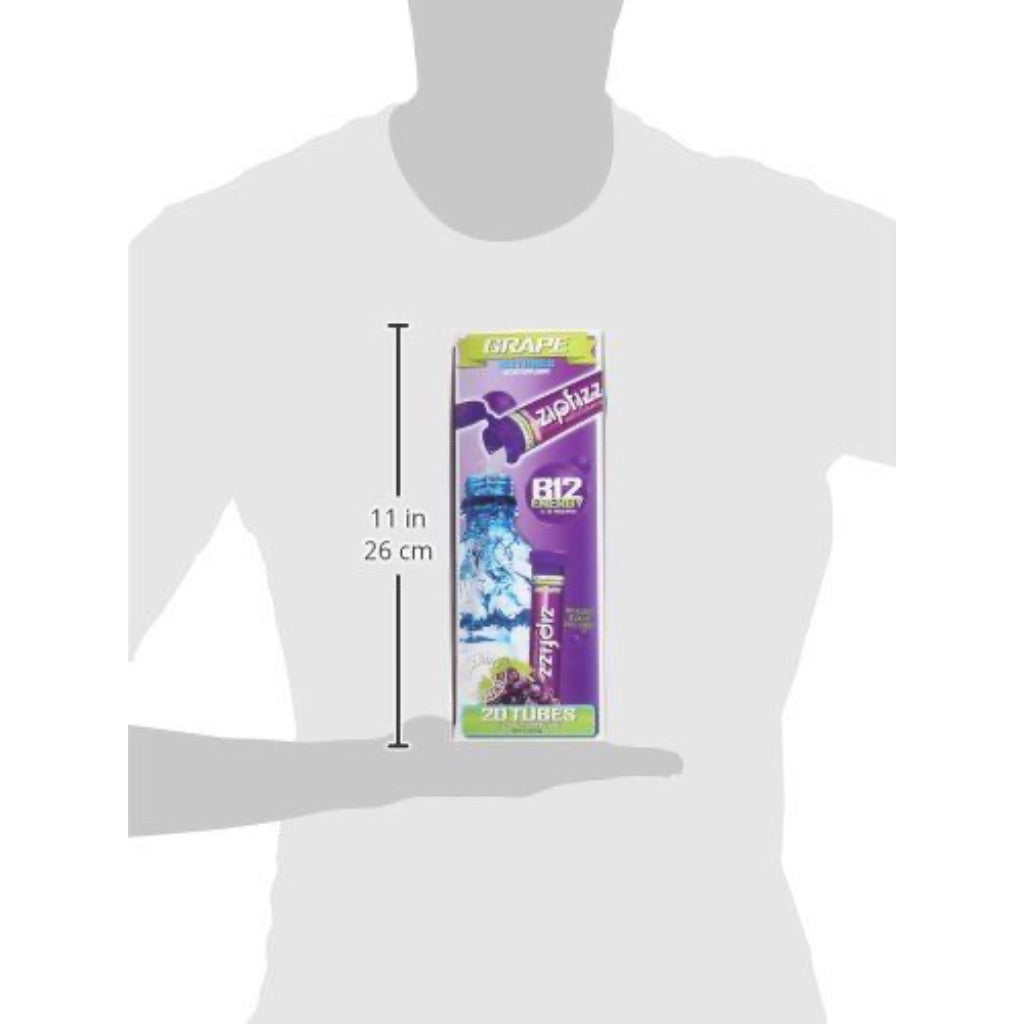 Zipfizz, Energy Drink Mix, Grape, 20 Tubes,