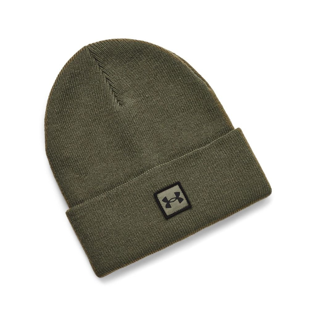 Under Armour Men's Halftime Cuff Beanie, (390) Marine OD Green / / Black, One Size Fits Most