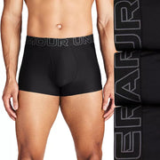 Men's Under Armour 3-pack Performance Tech 3-in. Boxer Briefs, Size: Small, Black