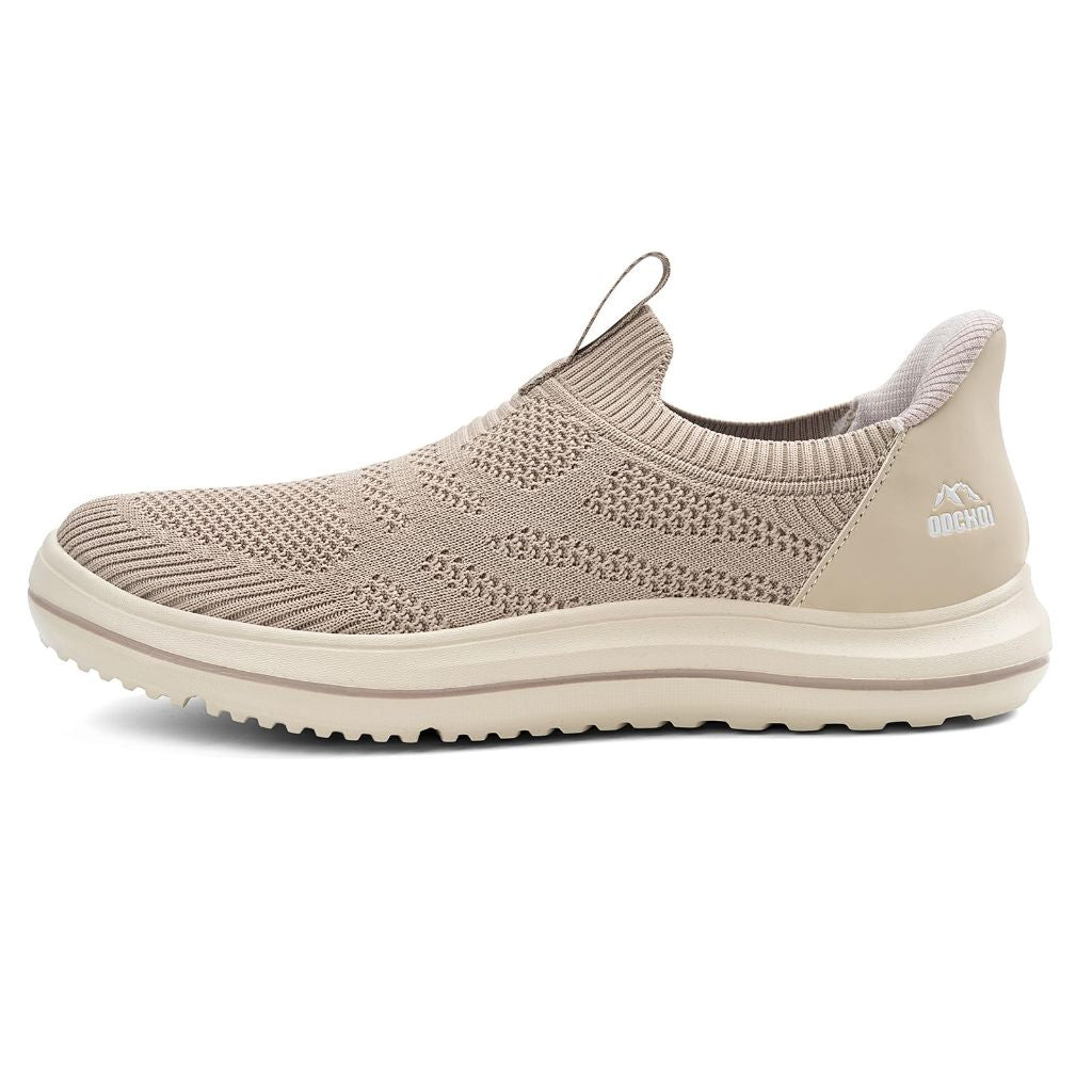 SZ 9M, ODCKOI Men’s Hands Free Slip On Walking Shoes -KAQI -Khaki