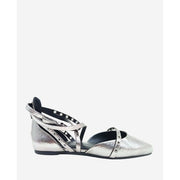 Kenneth Cole New York Women's Mason Strappy Flats - Pewter, Size 8.5M