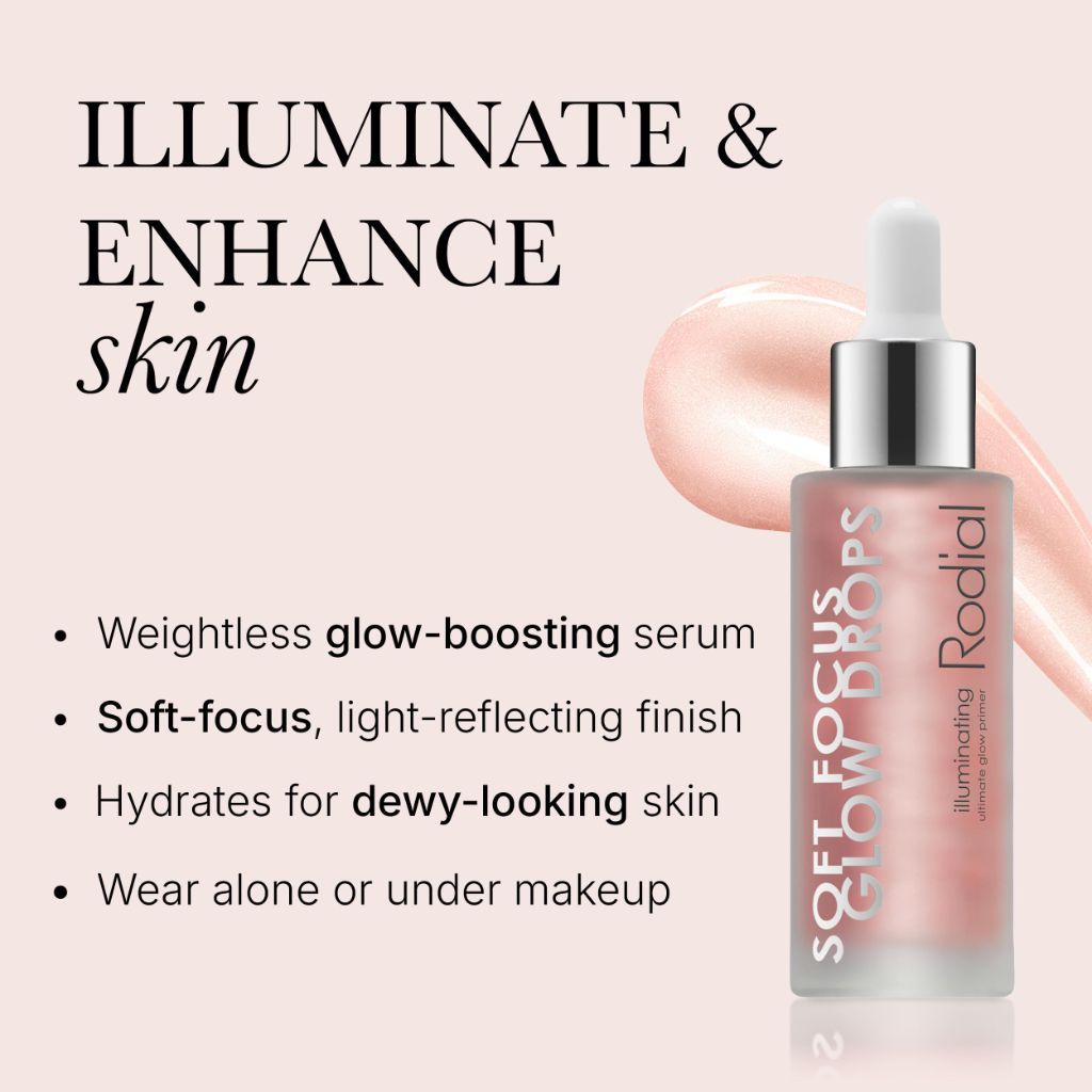Rodial- Soft Focus Glow Booster Drops, Radiance Booster Illuminating Serum