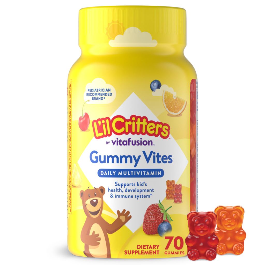 L’il Critters Gummy Vites Daily Gummy Multivitamin for Kids, Vitamin C,  70 Count Gummies