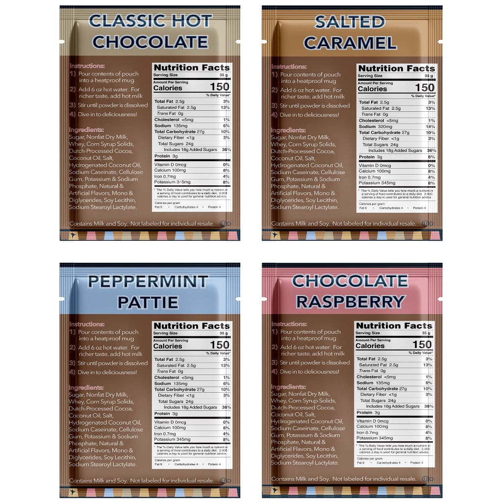 Double Donut Hot Chocolate Variety Pack 64 Ct (2 X 32 CT)