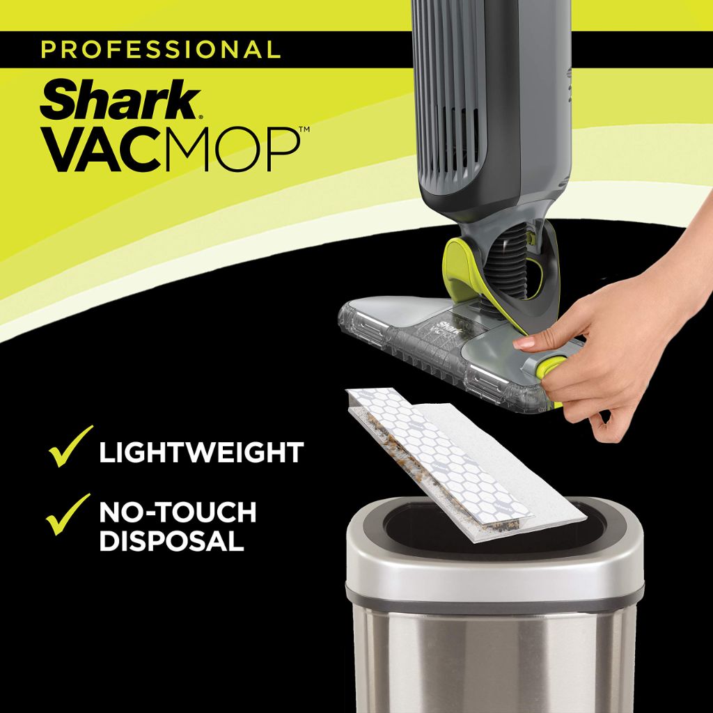 Shark VACMOP Disposable Hard Floor Pad Refills, Compatible with VM252 & VM180 3 Packs of 10 (30ct.)