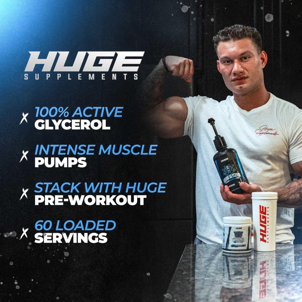 Huge Supplements Liquid Glycerol Supplement - Unflavored (60 Servings)
